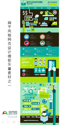 扁平風(fēng)格網(wǎng)頁(yè)設(shè)計(jì)模板 從素材到網(wǎng)站建設(shè)與推廣的實(shí)踐指南